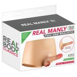 Силіконові трусики з фалоімітатором Real Body Real Manly, суцільна конструкція