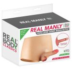 Силіконові трусики з порожнистим фалоімітатором Real Body Real Manly Hollow