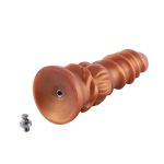 Фаллоимитатор для секс-машин Hismith Spiral Grain Silicone Dildo Monster Series, спиральный рельеф