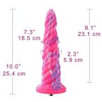 Фаллоимитатор для секс-машин Hismith Awl Shape Silicone Dildo Monster Series, крепление KlicLok