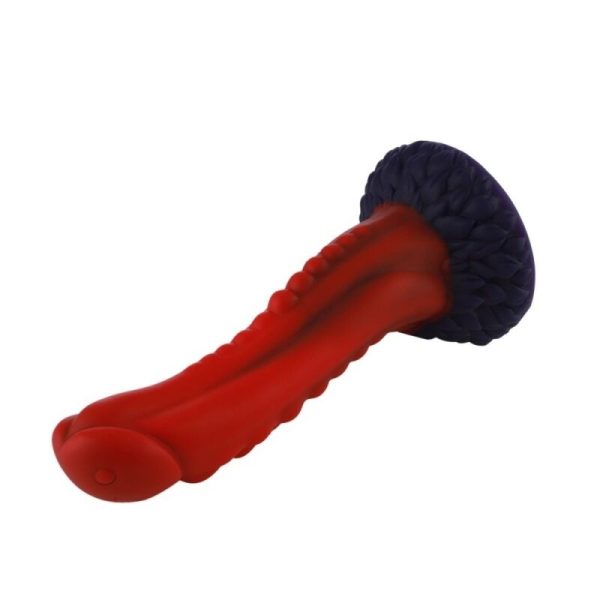Фаллоимитатор для секс-машин Hismith 8.35″ Curved Silicone Dildo Monster Series, система KlicLok