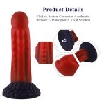 Фаллоимитатор для секс-машин Hismith 8.35″ Curved Silicone Dildo Monster Series, система KlicLok
