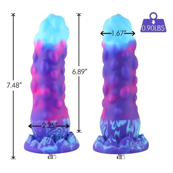 Фаллоимитатор для секс-машин Hismith 7.48″ Silicone Dildo HSA138 Monster Series, система KlicLok