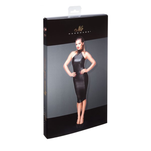 Сукня-олівець з мокрим ефектом Noir Handmade F160 Powerwetlook pencil dress