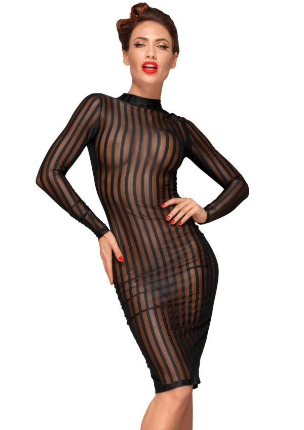 Сукня з мокрим ефектом Noir Handmade F182 Classic dress made of elastic tulle