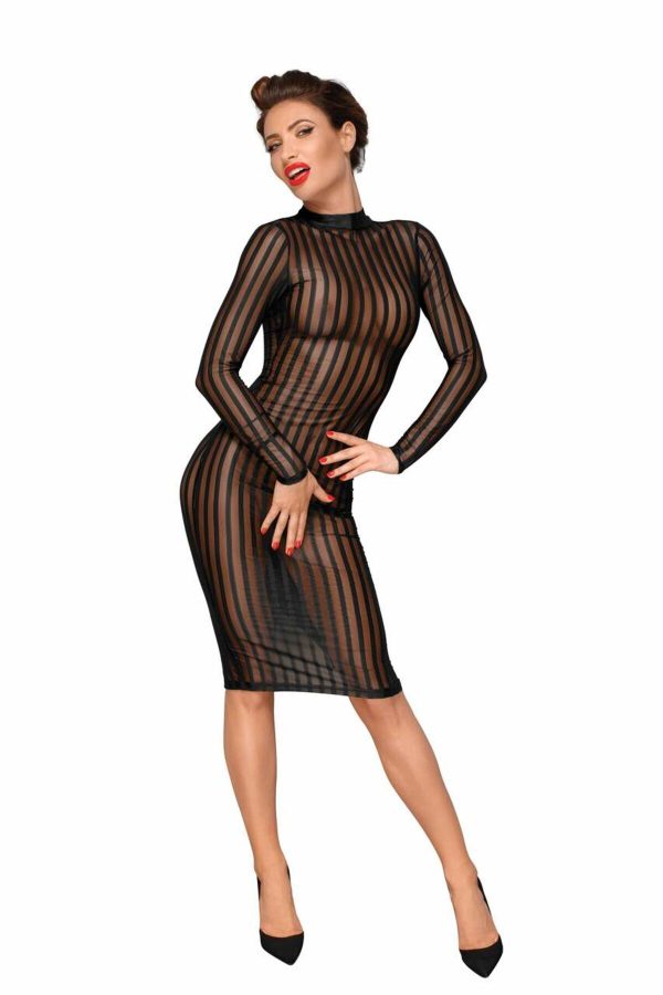 Сукня з мокрим ефектом Noir Handmade F182 Classic dress made of elastic tulle