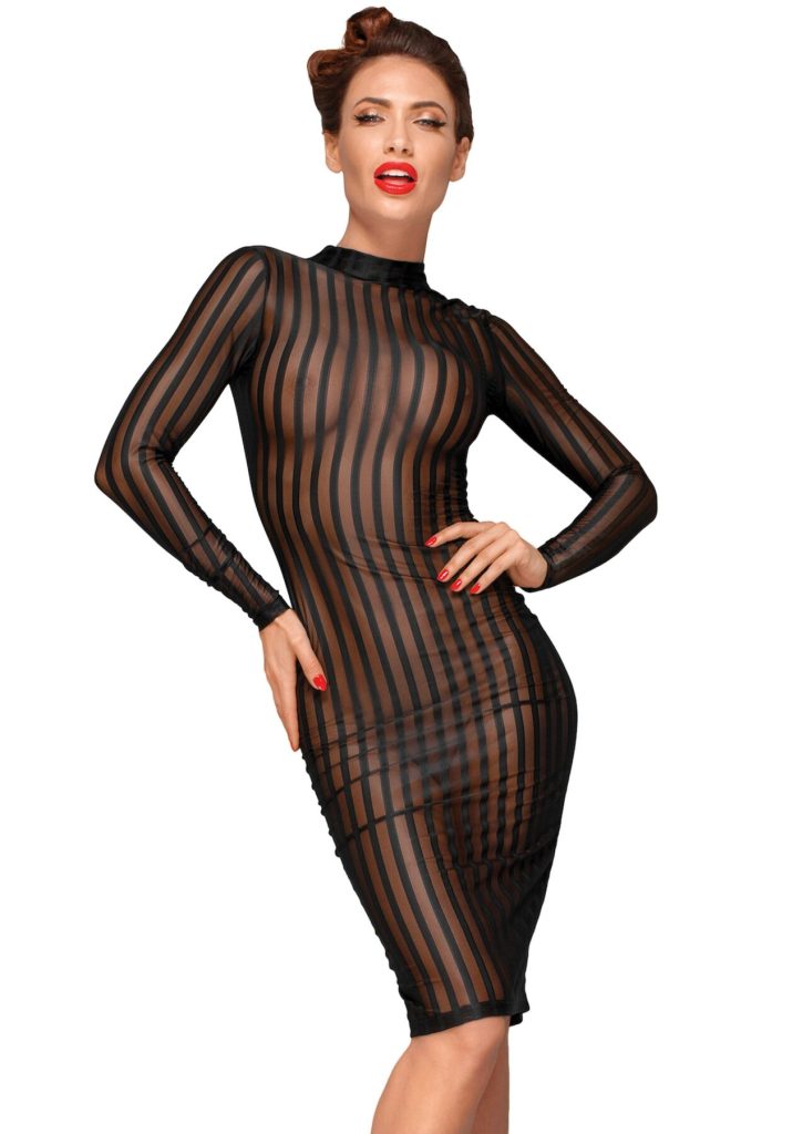 Сукня з мокрим ефектом Noir Handmade F182 Classic dress made of elastic tulle