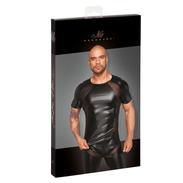 Футболка з мокрим ефектом Noir Handmade H056 Men's T-shirt made of powerwetlook