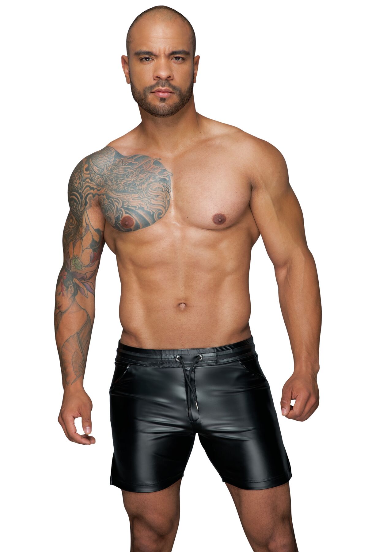 Мужские шорты с мокрым эффектом Noir Handmade H061 Powerwetlook shorts