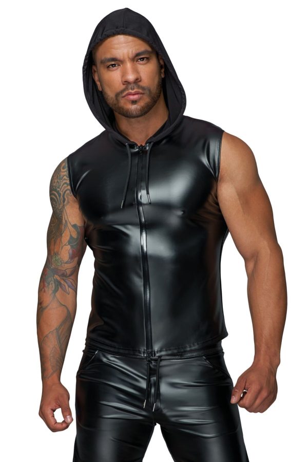 Мужская безрукавка с капюшоном Noir Handmade H062 Hooded Shirt