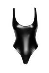 Боді з мокрим ефектом Noir Handmade F244 Powerwetlook body with high cut bottom hem