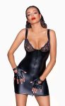 Сукня з мокрим ефектом Noir Handmade F254 Powerwetlook mini-dress