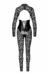 Комбінезон Noir Handmade F299 Enigma, мереживо, довгий рукав, імітація корсета