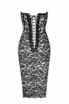 Сукня Noir Handmade F301 Catalyst, , міді, мереживо, відкриті плечі, шнурівка на спині