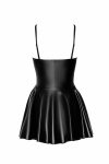 Сукня Noir Handmade F308 Dreamer, міні, під латекс, відкриті плечі, спідниця кльош