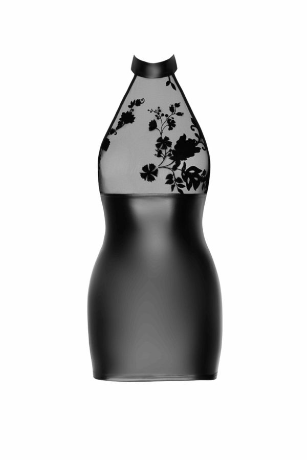 Сукня Noir Handmade F311 Eros, , міні, спідниця під латекс, верх — сітка, відкрита спина