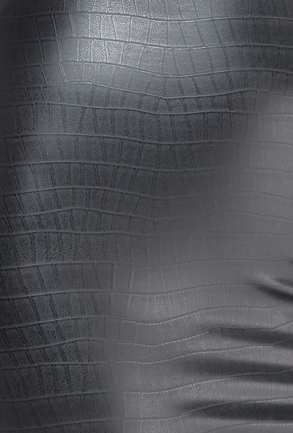 Трусики-стрінги Noir Handmade P012 Wild, під латекс, крокодиловий принт, застібки з боків