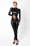 Комбінезон Noir Handmade F319 Caged, під латекс, довгий рукав, з доступом