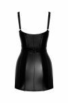 Сукня Noir Handmade F320 Starlet, під латекс, міні, блискавка по всій довжині