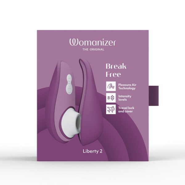 Вакуумный клиторальный стимулятор Womanizer Liberty 2 8 режимов, магнитная крышечка