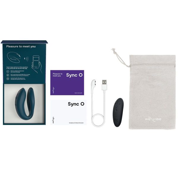 Смарт-вибратор для пар We-Vibe Sync O Velvet , пульт ДУ
