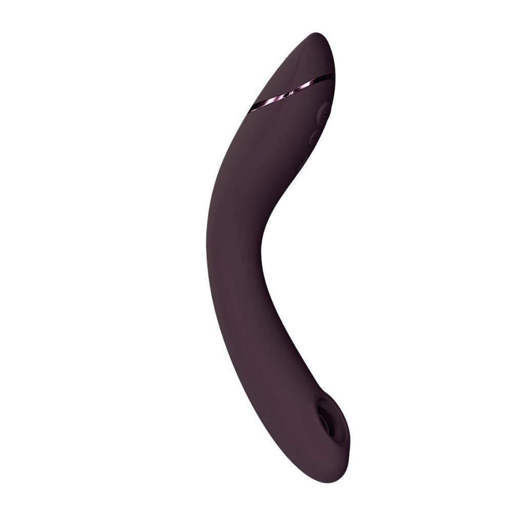 Вакуумний стимулятор для точки G та клітора з вібрацією Womanizer OG Aubergine, 12 рівнів, 3 режими