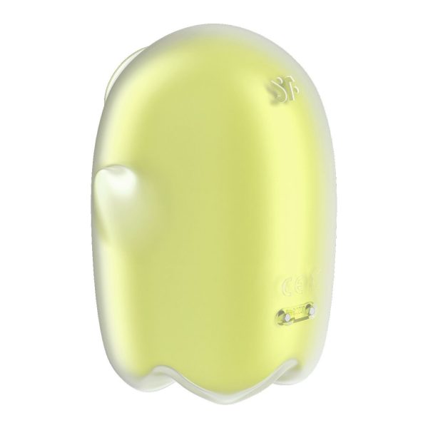 Вакуумный клиторальный стимулятор с вибрацией Satisfyer Glowing Ghost светится в темноте