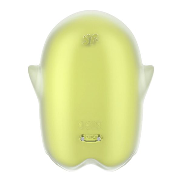Вакуумный клиторальный стимулятор с вибрацией Satisfyer Glowing Ghost светится в темноте