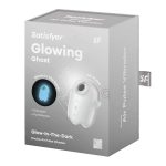 Вакуумный клиторальный стимулятор с вибрацией Satisfyer Glowing Ghost светится в темноте