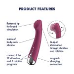 Вібратор з ротацією Satisfyer Spinning G-Spot 1 плоский майданчик для стимуляції точки G