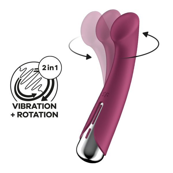 Вібратор з ротацією Satisfyer Spinning G-Spot 1 плоский майданчик для стимуляції точки G