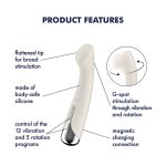 Вібратор з ротацією Satisfyer Spinning G-Spot 1 плоский майданчик для стимуляції точки G