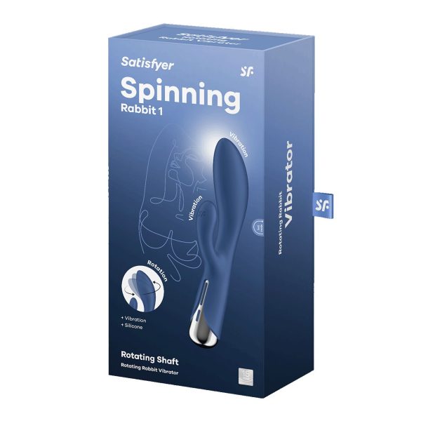 Вібратор-кролик з ротацією Satisfyer Spinning Rabbit 1 3 мотори