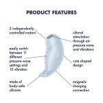 Вакуумный клиторальный стимулятор с вибрацией Satisfyer Seal You Soon, 2 независимых мотора