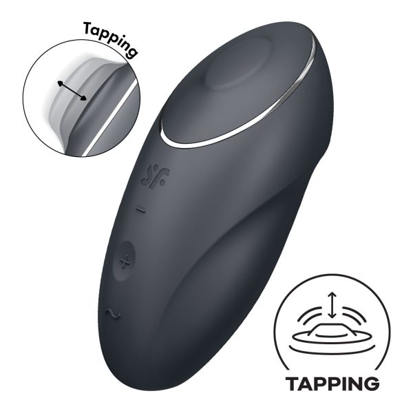 Вибростимулятор-пульсатор Satisfyer Tap & Climax 1 эффект постукивания пальцем, 2 мотора