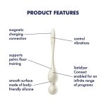 Вагинальные смарт-шарики с вибрацией Satisfyer Love Birds 1 Connect App 78 г