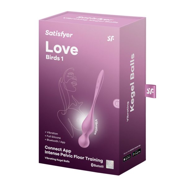 Вагинальные смарт-шарики с вибрацией Satisfyer Love Birds 1 Connect App 78 г