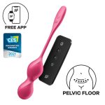 Вагинальные смарт-шарики с вибрацией Satisfyer Love Birds 2 Connect App 86 г, пульт ДУ