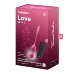 Вагинальные смарт-шарики с вибрацией Satisfyer Love Birds 2 Connect App 86 г, пульт ДУ