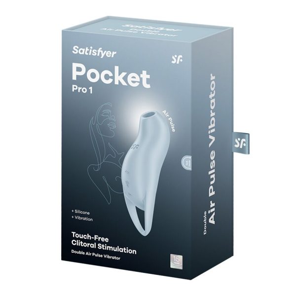 Вакуумний кліторальний стимулятор з вібрацією Satisfyer Pocket Pro 1