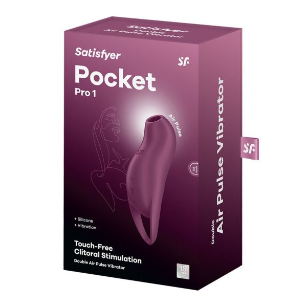 Вакуумний кліторальний стимулятор з вібрацією Satisfyer Pocket Pro 1
