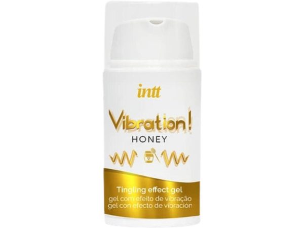 Жидкий вибратор Intt Vibration Honey (15 мл), густой гель, очень вкусный, действует до 30 мин