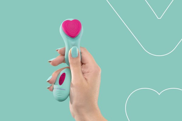 Вібратор у трусики FairyGasm HeartGem на магніті, пульт ДК