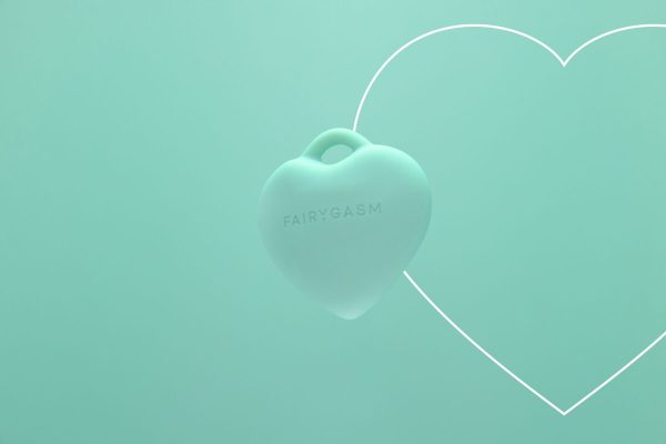 Мини-вибратор «Сердечко» FairyGasm PleasureStone 9 режимов, на шнурке
