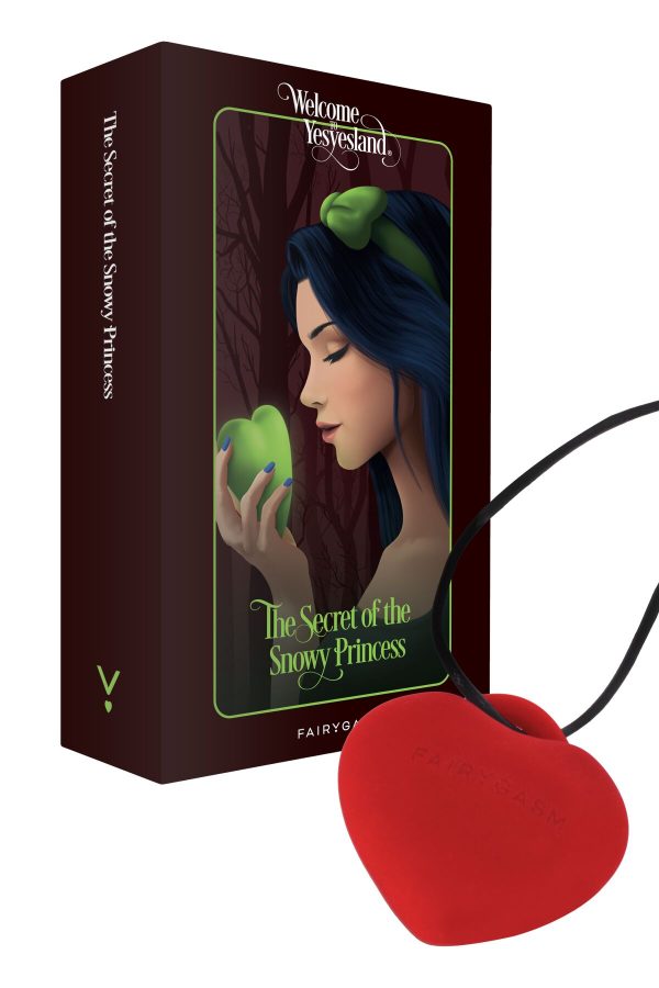 Мини-вибратор «Сердечко» FairyGasm PleasureStone 9 режимов, на шнурке
