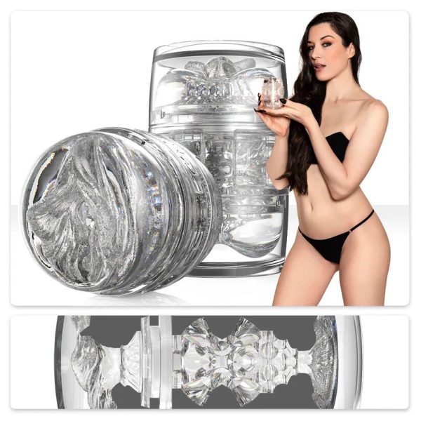 Двусторонний мастурбатор Fleshlight Quickshot Stoya, компактный, сквозной, со слепка вульвы и ануса
