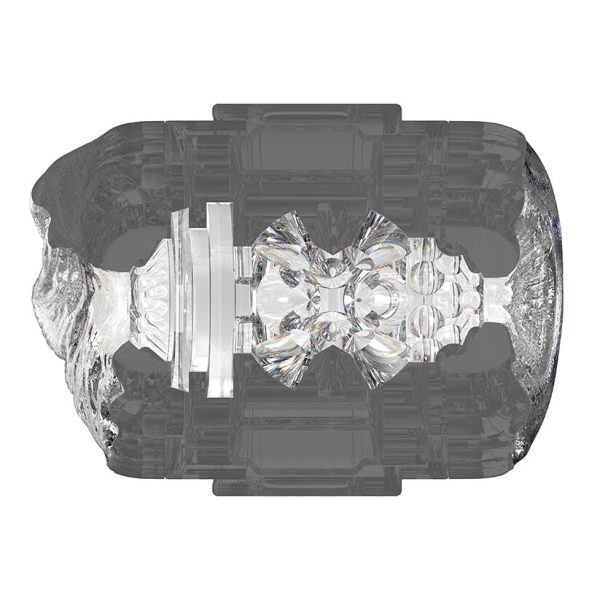 Двусторонний мастурбатор Fleshlight Quickshot Stoya, компактный, сквозной, со слепка вульвы и ануса