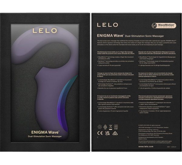 Кліторально-вагінальний звуковий стимулятор LELO Enigma WAVE Cyber 3 типи стимуляції