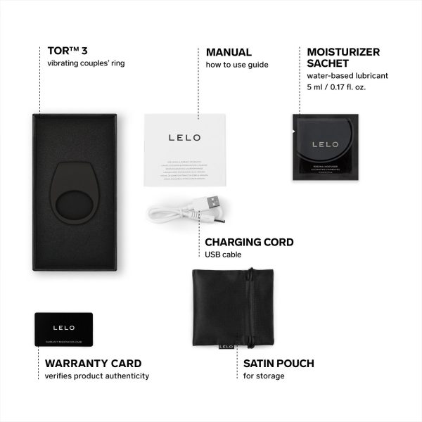 Ерекційне кільце з вібрацією LELO Tor 3 керування зі смартфона