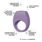 Ерекційне кільце з вібрацією LELO Tor 3 Dusk, керування зі смартфона